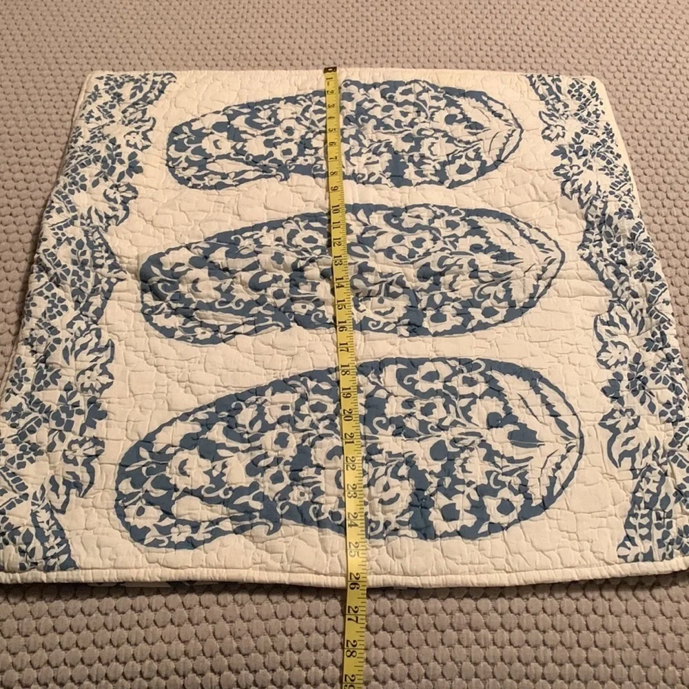 2 Pottery Barn Floral Pillows Shams